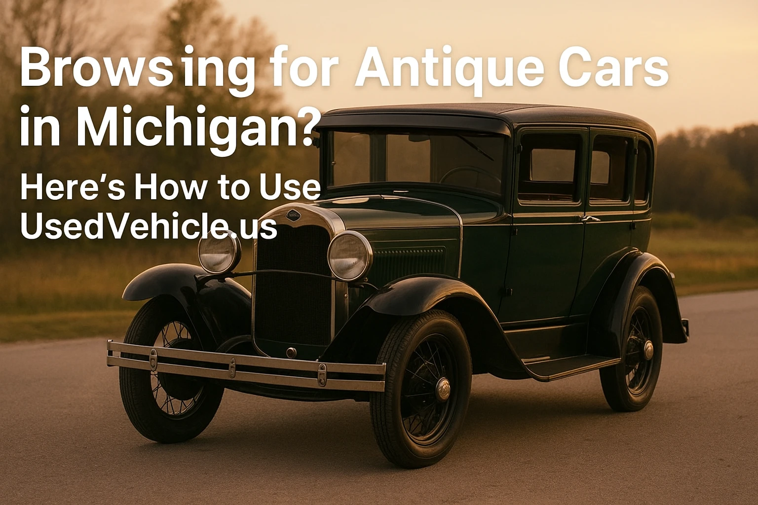 How to Find Antique Cars in Michigan on UsedVehicle.us